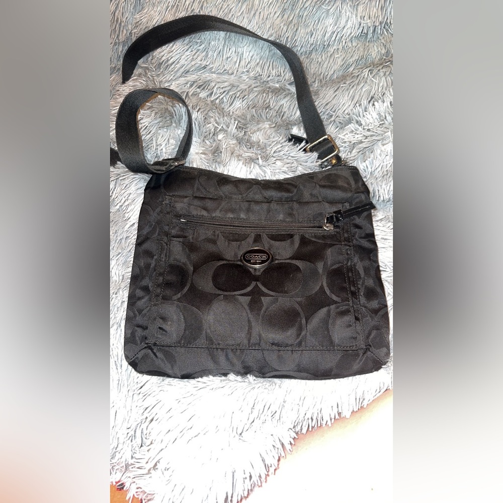 Black coach cross body